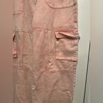 American Bazi EUC  Women’s Sz:M Light Pink Wash Extra Wide Leg Cargo Jeans. Photo 8