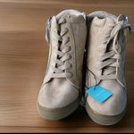 Maurice's Beige Heeled Boots with Zipper Photo 1