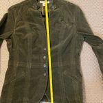 Coldwater Creek  Fall jacket/blazer. Fall moss green color, size 6P. Velvet Photo 8