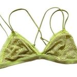 Victoria's Secret Victoria’s Secret Triangle Bralette Neon Yellow Green Skin Color size Medium Photo 0