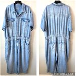 Good American  Weightless Denim Jumpsuit 7 /‎ 4XL Photo 3
