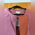 Talbots  Silk Shantung Jacket Blazer Elegant Party Dusty Rose NWT Open Front 20 Photo 9