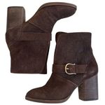 Isola EUC  Leather Lavoy Heeled Boots Brown Size 7 1/2 Photo 0