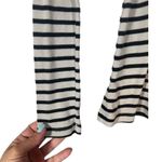Splendid White & Black Striped Long Sleeve Turtle Neck Shirt Women Sz XS Photo 3