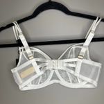 NWT Dita Von Teese Maestra White Lace Underwire Balconette Bra Size 32D Photo 5