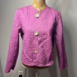 Patty Kim Lightly Quilted Reversible Box Jacket / SZ: L Black Size L Photo 4