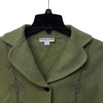 Pendleton Sz S Embroidered 100% Merino Wool Sweater Cardigan Jacket Blazer Green Photo 1