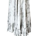 T. ZOVICH Maxi Dress Gray Tie Dye Silver Sleeveless Swing V Photo 4