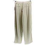 A New Day NEW Linen Blend Wide Leg Pants Light Khaki Coastal Capsule Career 8 Photo 3