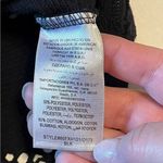 Bebe Cut Out Blouse Womens Size XS Black Streetwear Goth Biker Cotton Blend Photo 3