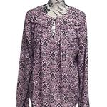 Loft  Ditzy Floral Blouse Womens Cottegecore Coastal Preppy Fairy Coquette L Photo 1