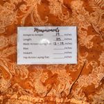Max + Ash‎ Dress Size M Orange Paisley Print Long Sleeve Mini Keyhole Casual Size M Photo 8