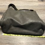 Large Gray Faux Leather Purse Photo 12