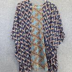 Umgee  Women's Swimwear coverup One button Kimono Sleeve Size Small Sheer Photo 1