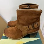 Earth Origins Tan Lina Arlington Wide Suede Bootie Photo 7