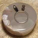 LC Lauren Conrad Bunny Ears Gold Tone Ring Photo 1