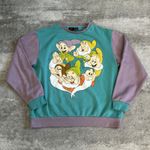 Disney Cakeworthy  Snow White & the Seven Dwarfs Sweatshirt Womens Large Aqua Photo 0