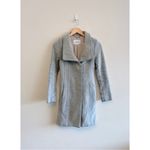Aritzia Babaton Gray Button Front Wool Midi Length Connor Coat Photo 2