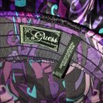 Guess Vintage Plunge Pleated Satin Purple Halter Top XS RARE Photo 18