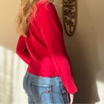 Old Navy Red V-Neck Hooded Sweatshirt Photo 6