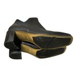 NICOLE Black Leather Button High Heels Ankle BOOTS Womens Shoes Sz 7.5 Photo 10