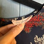 Ces Femme Navy Blue and Red Floral Sheath Dress | Size Medium Black Photo 1