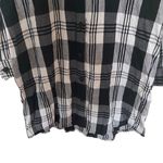 SO  NEW plaid tunic dress long sleeve black white small Photo 1
