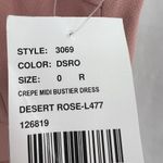 DESSY COLLECTION 3069 Dusty Rose Pink Bustier Crepe A Photo 5