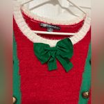 United States Sweaters Red & Green Jingle Elf Holiday Long Sleeve Mini Dress Photo 4
