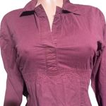 Pulp women Merlot long sleeve tie back pullover shirt M Red Size M Photo 2