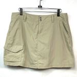 Columbia Skort Khaki Beige Tan Cargo Omni-Shield UPF Protection Size 6 Photo 2