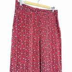 Carolina Herrera  Classic Silk Wide Leg Pants Red Photo 5