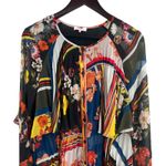 Parker  Floral Ruffle Pleat Dress Size‎ 4 New Photo 1