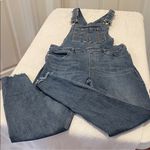 Free People Classic Blue Denim Overalls Photo 0