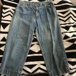 Eddie Bauer 90s baggy blue faded wash capri jeans Size 16, fits true to size. Measurements in pictures. Photo 0