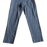 Betabrand  Pull-On Blue Print Ankle Pants Casual Office Everyday Medium Petite Photo 4
