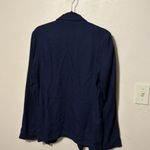 Talula  Aritzia Kent Navy Notched Lapel Open Front Blazer Suit Jacket Women's 10‎ Photo 4