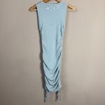 LIONESS NWOT  Military Minds Mini Dress Women's XXS Baby Blue Ribbed Hello Molly Photo 9