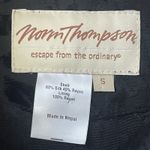 NORM THOMPSON Velvet Silk Colorblock Jacket Small Multicolor Patchwork Artsy Photo 3