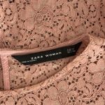 ZARA  Mauve Pink Eyelet Lace Sheer Babydoll Top Soft Girl Coquette Feminine Photo 5