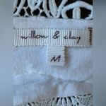 Willow & Clay Cream Lace V Neck Front & Back Midi Dress Sz M Photo 14