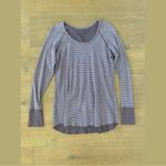 Lululemon open your heart purple striped long sleeve shirt Photo 2