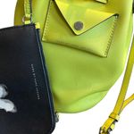 Marc Jacobs  Metropoli Bucket Bag Zest Lime Green Purse Shoulder Bag Leather Bold Photo 6