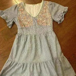 Andrée Floral Embroidered V Neck Dress size Small Pristine Photo 1