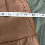 7 For All Mankind Asymmetrical Hem Faux leather Midi Skirt Brown/Tan Size Medium Photo 1