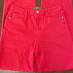 Judy Blue  Red Straight Leg Jeans Garment Dyed Cherry Bright Size 9/29 Photo 1