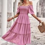 SheIn Ruffle Hem Swiss Dress Photo 4