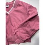 PINK - Victoria's Secret  V Neck Pullover Sweatshirt Cropped‎ Comfy L Photo 3