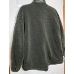 Hem & Thread  Medium Sherpa Shacket Dark Olive Green Warm Cozy Photo 1