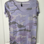 EUC Venti6 women’s light purple silver shimmer knit v Photo 0